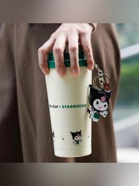 Starbucks x KUROMI 16oz Stainless Steel Tumbler with Metal Charm Hong Kong